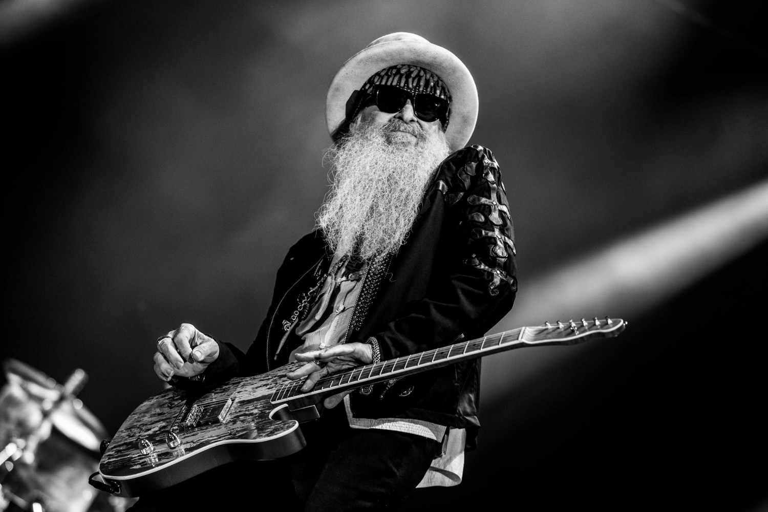 Bart, Blues, Rock: ZZ Top gestern Abend auf der Burg Clam - verglichen mit dem Vorabend sicher das s